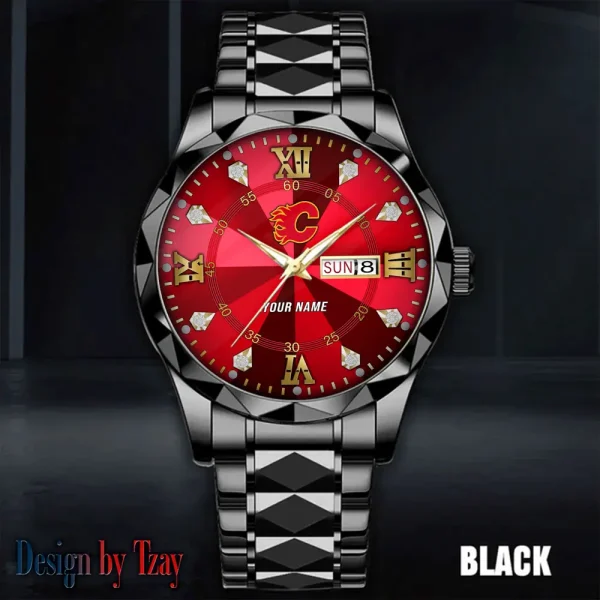Calgary Flames NHL Luxury Diamond Men Wristwatch Trending 2025 SPTDMW262 - Image 2