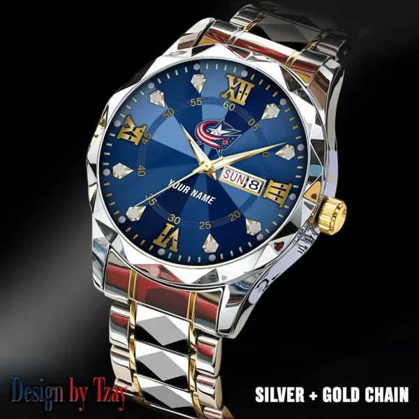 Columbus Blue Jackets NHL Luxury Diamond Men Wristwatch Trending 2025 SPTDMW266 - Image 3