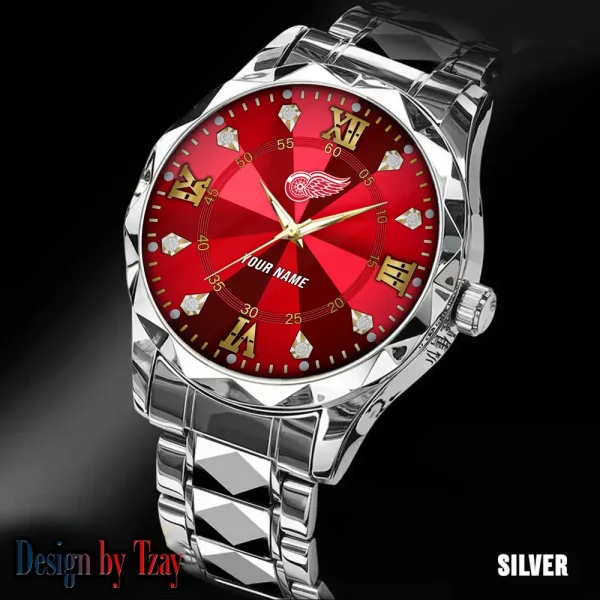Detroit Red Wings NHL Luxury Diamond Men Wristwatch Trending 2025 SPTDMW268 - Image 4