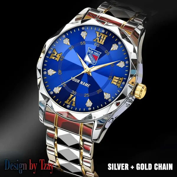 New York Rangers NHL Luxury Diamond Men Wristwatch Trending 2025 SPTDMW277 - Image 4