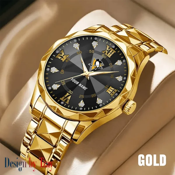 Pittsburgh Penguins NHL Luxury Diamond Men Wristwatch Trending 2025 SPTDMW280 - Image 3