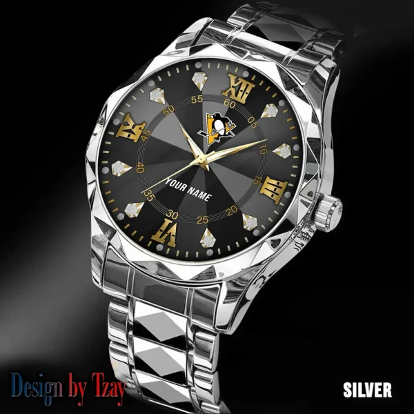 Pittsburgh Penguins NHL Luxury Diamond Men Wristwatch Trending 2025 SPTDMW280 - Image 4