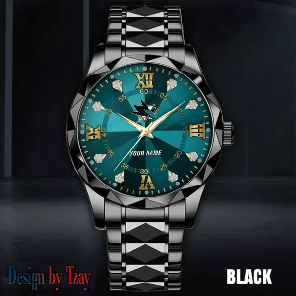 San Jose Sharks NHL Luxury Diamond Men Wristwatch Trending 2025 SPTDMW281 - Image 4