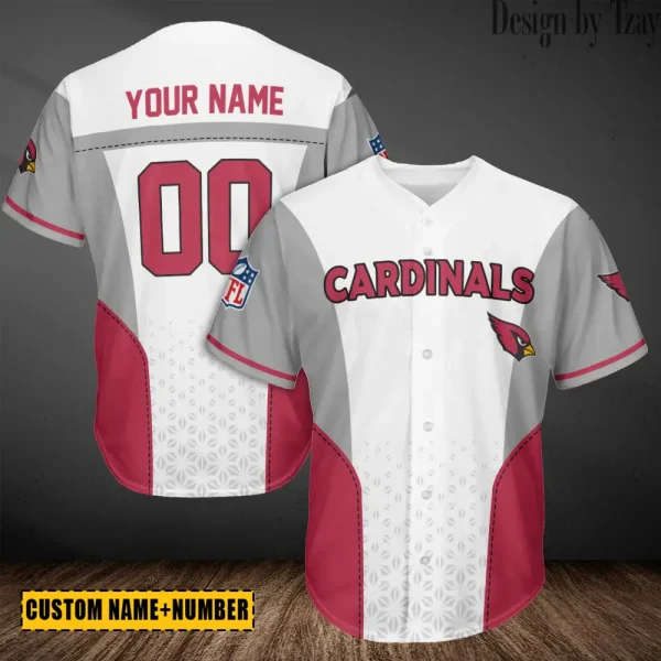 Arizona Cardinals Casual Button Baseball Shirt Trending 2025 AZCBJS670