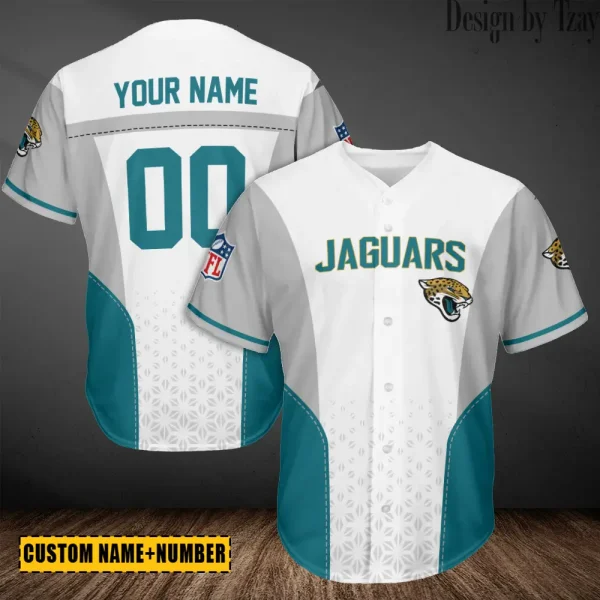 Jacksonville Jaguars Casual Button Baseball Shirt Trending 2025 AZCBJS675