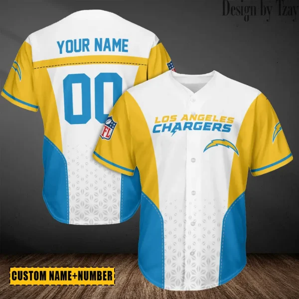 Los Angeles Chargers Casual Button Baseball Shirt Trending 2025 AZCBJS676