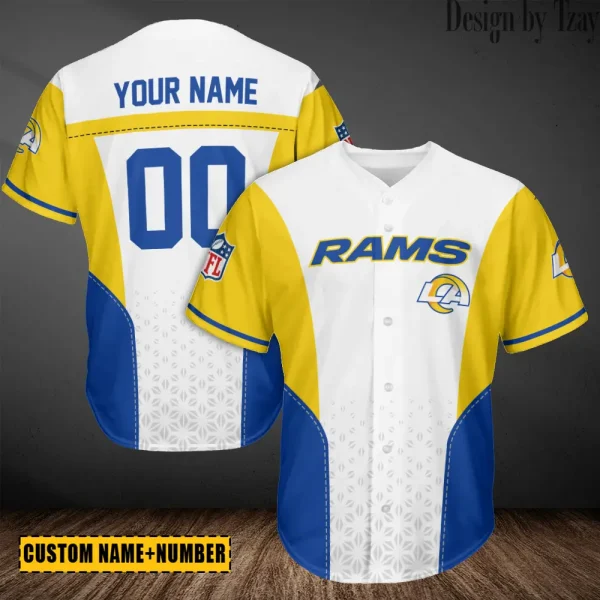 Los Angeles Rams Casual Button Baseball Shirt Trending 2025 AZCBJS678