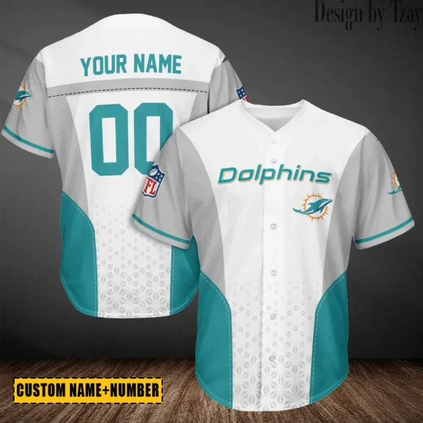 Miami Dolphins Casual Button Baseball Shirt Trending 2025 AZCBJS681