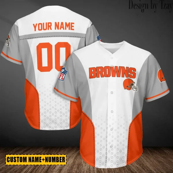 Cleveland Browns Casual Button Baseball Shirt Trending 2025 AZCBJS686