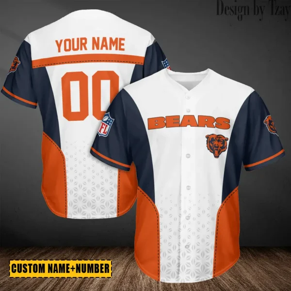 Chicago Bears Casual Button Baseball Shirt Trending 2025 AZCBJS689