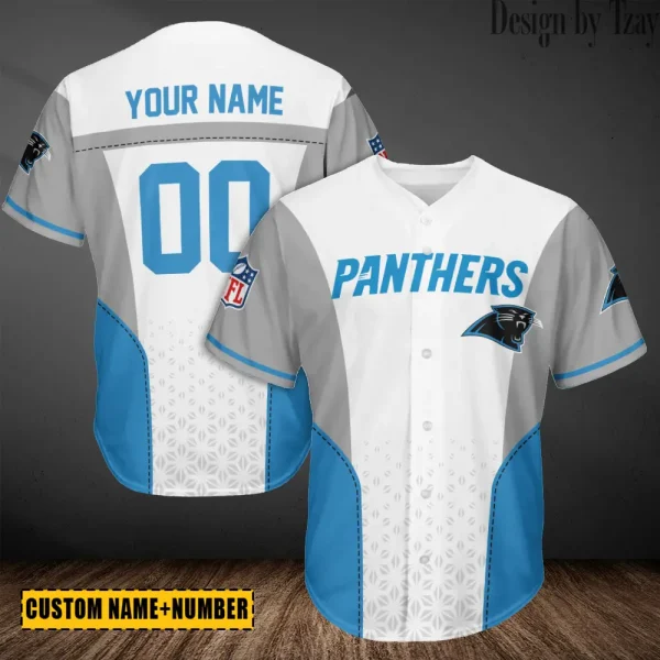 Carolina Panthers Casual Button Baseball Shirt Trending 2025 AZCBJS690