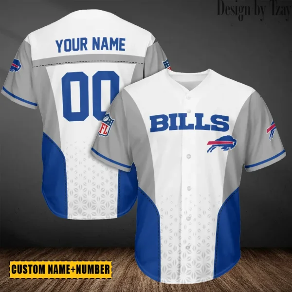 Buffalo Bills Casual Button Baseball Shirt Trending 2025 AZCBJS691