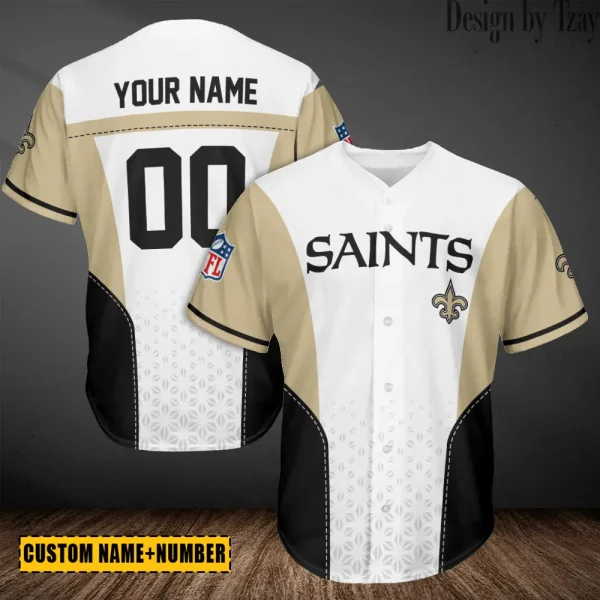 New Orleans Saints Casual Button Baseball Shirt Trending 2025 AZCBJS692