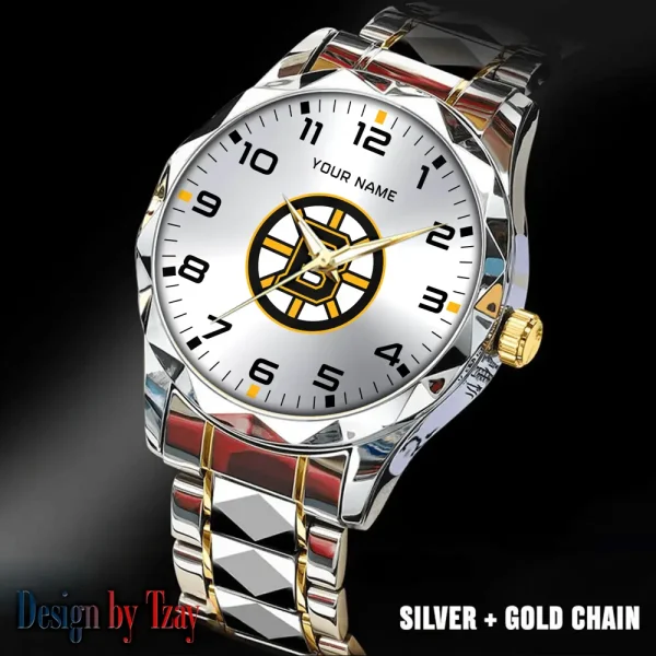 Boston Bruins NHL Luxury Diamond Men Wristwatch Trending 2025 SPTDMW292 - Image 2