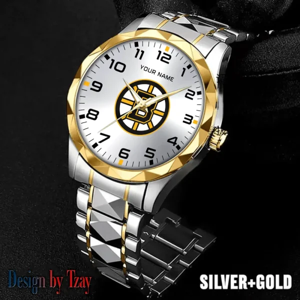 Boston Bruins NHL Luxury Diamond Men Wristwatch Trending 2025 SPTDMW292