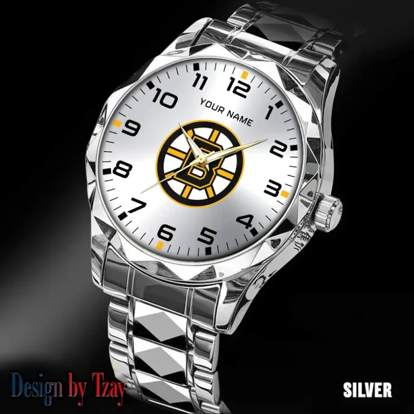 Boston Bruins NHL Luxury Diamond Men Wristwatch Trending 2025 SPTDMW292 - Image 3