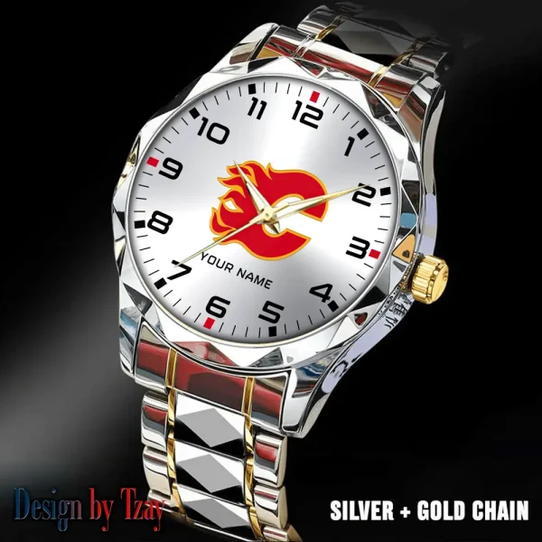 Calgary Flames NHL Luxury Diamond Men Wristwatch Trending 2025 SPTDMW294 - Image 4