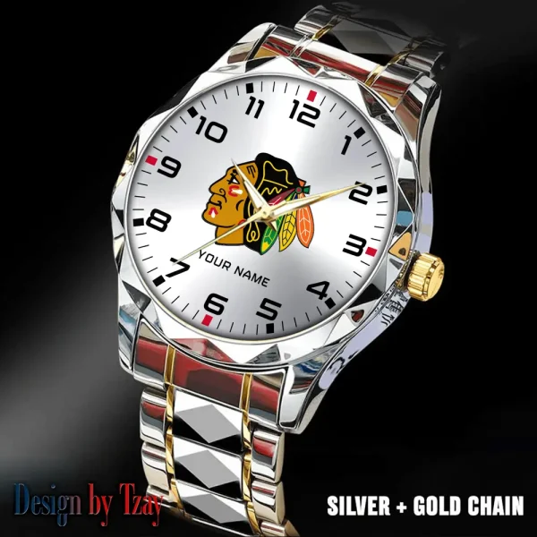 Chicago Blackhawks NHL Luxury Diamond Men Wristwatch Trending 2025 SPTDMW296 - Image 3