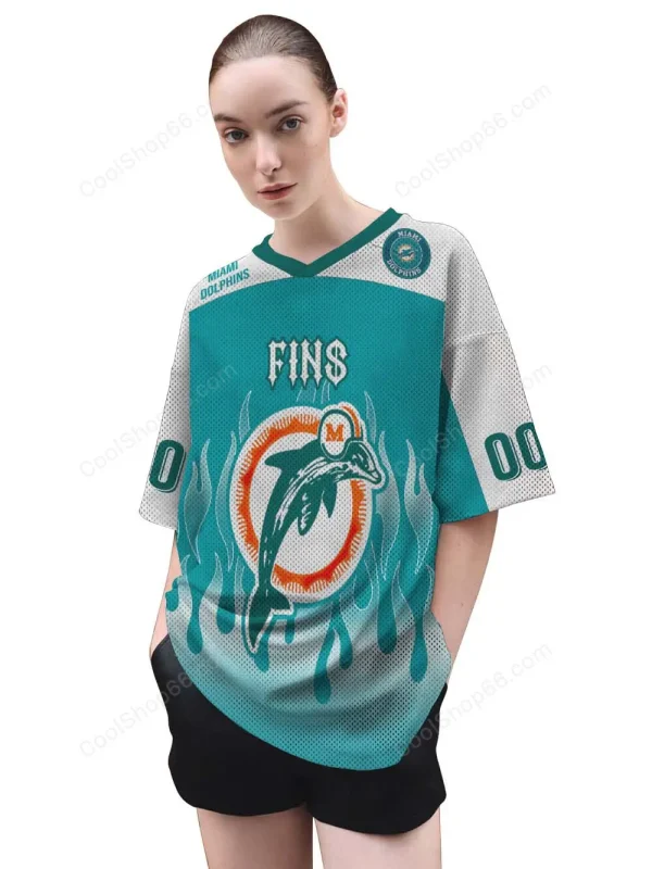 Miami Dolphins Mesh Jersey Streetwear SPTMJERSEYS023 - Image 3