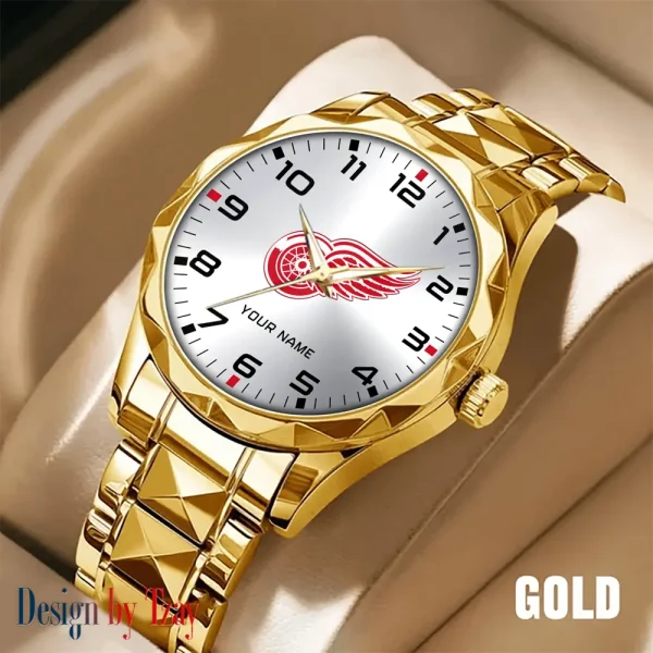 Detroit Red Wings NHL Luxury Diamond Men Wristwatch Trending 2025 SPTDMW300 - Image 4
