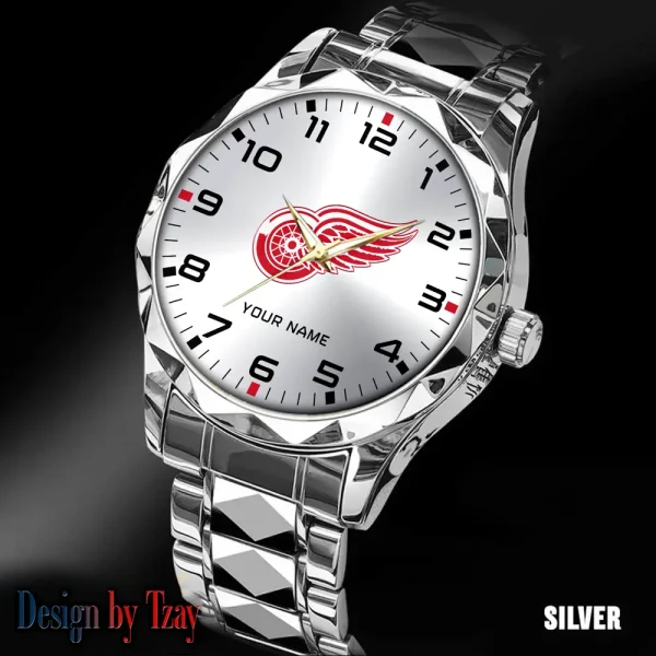 Detroit Red Wings NHL Luxury Diamond Men Wristwatch Trending 2025 SPTDMW300 - Image 5