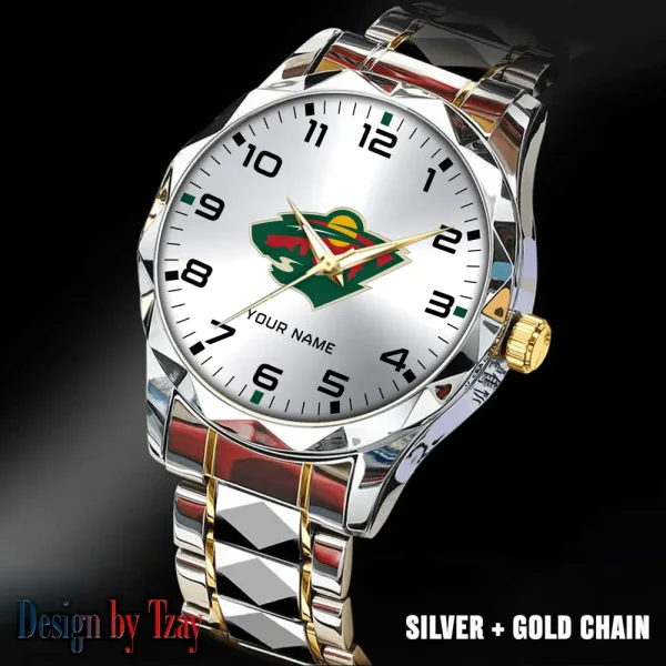 Minnesota Wild NHL Luxury Diamond Men Wristwatch Trending 2025 SPTDMW304 - Image 4