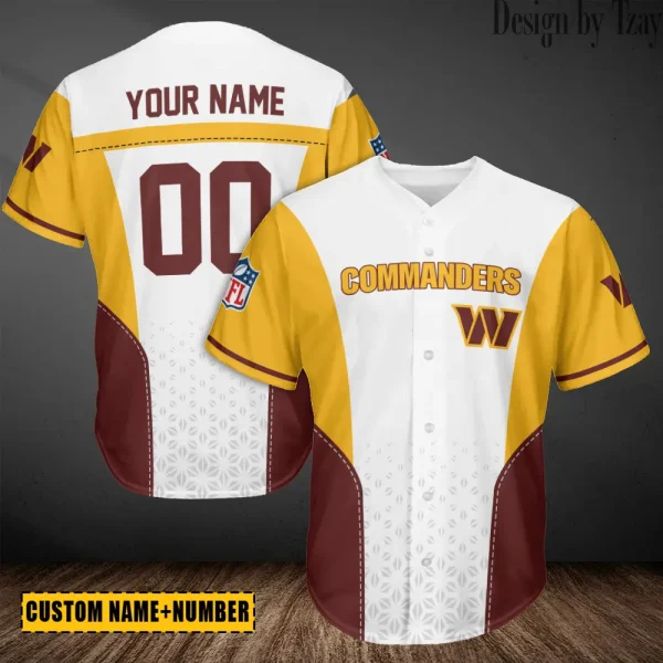 Washington Commanders Casual Button Baseball Shirt Trending 2025 AZCBJS701