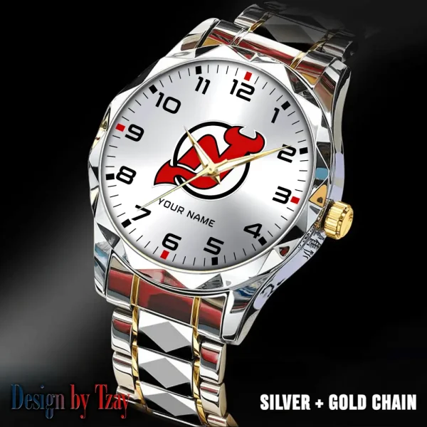 New Jersey Devils NHL Luxury Diamond Men Wristwatch Trending 2025 SPTDMW307 - Image 5