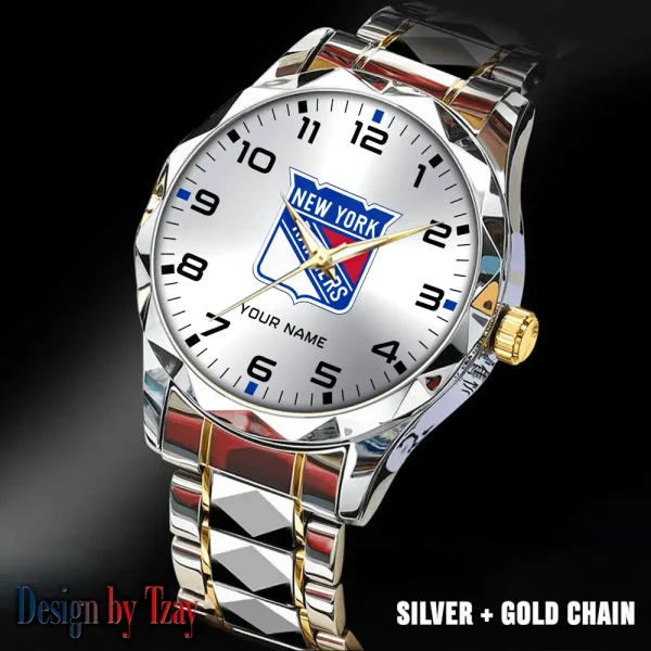 New York Rangers NHL Luxury Diamond Men Wristwatch Trending 2025 SPTDMW309 - Image 5