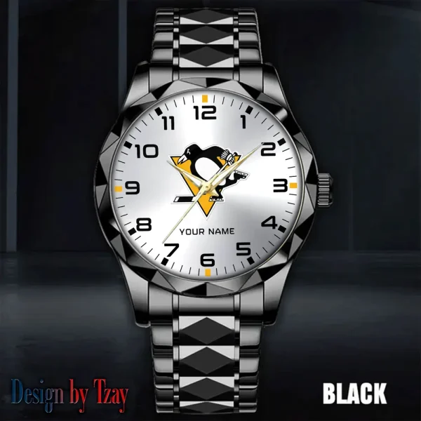 Pittsburgh Penguins NHL Luxury Diamond Men Wristwatch Trending 2025 SPTDMW312 - Image 4