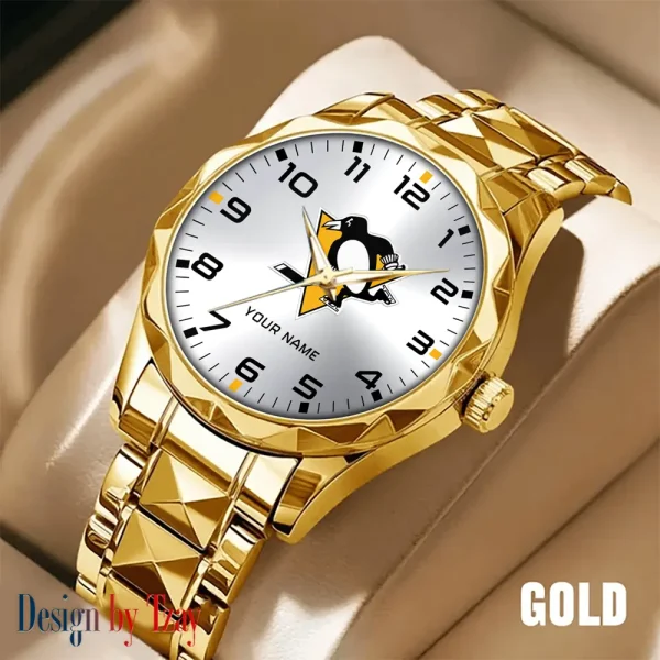 Pittsburgh Penguins NHL Luxury Diamond Men Wristwatch Trending 2025 SPTDMW312 - Image 5