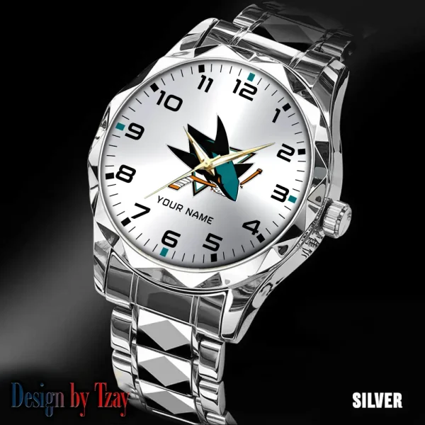 San Jose Sharks NHL Luxury Diamond Men Wristwatch Trending 2025 SPTDMW313 - Image 3