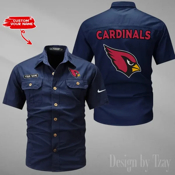 Arizona Cardinals Military Cargo Cotton Shirts New 2025 SPTMSSWS065