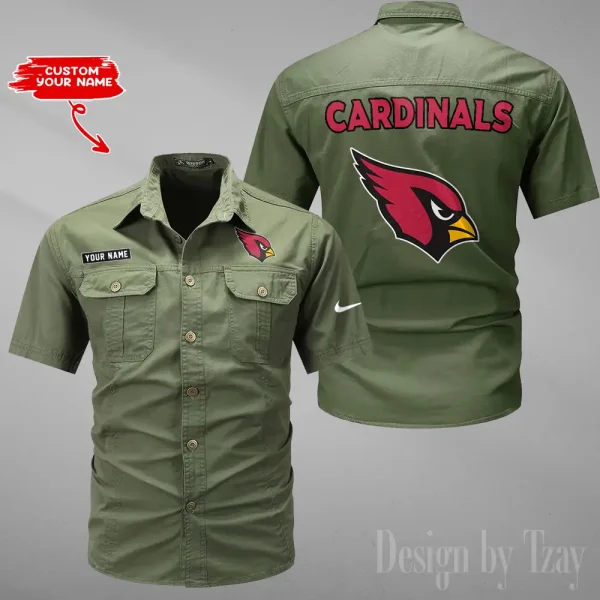 Arizona Cardinals Military Cargo Cotton Shirts New 2025 SPTMSSWS065 - Image 2