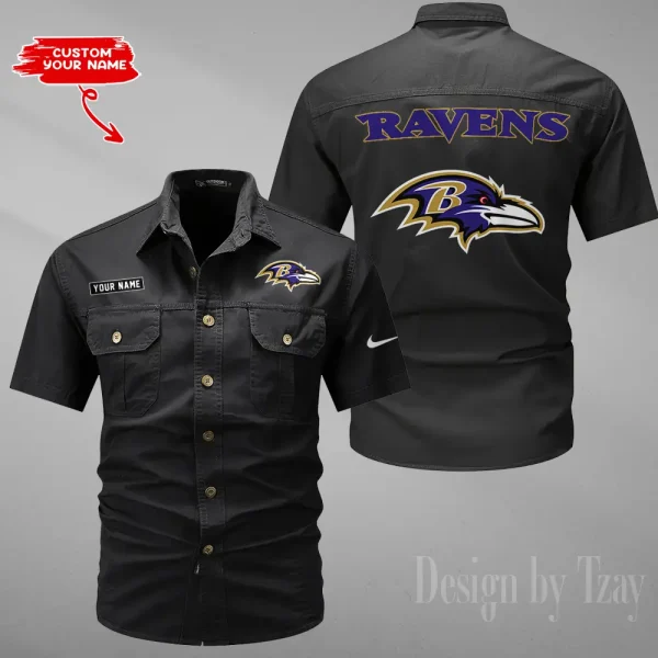 Baltimore Ravens Military Cargo Cotton Shirts New 2025 SPTMSSWS067