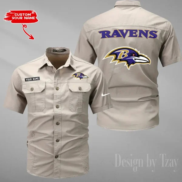 Baltimore Ravens Military Cargo Cotton Shirts New 2025 SPTMSSWS067 - Image 6