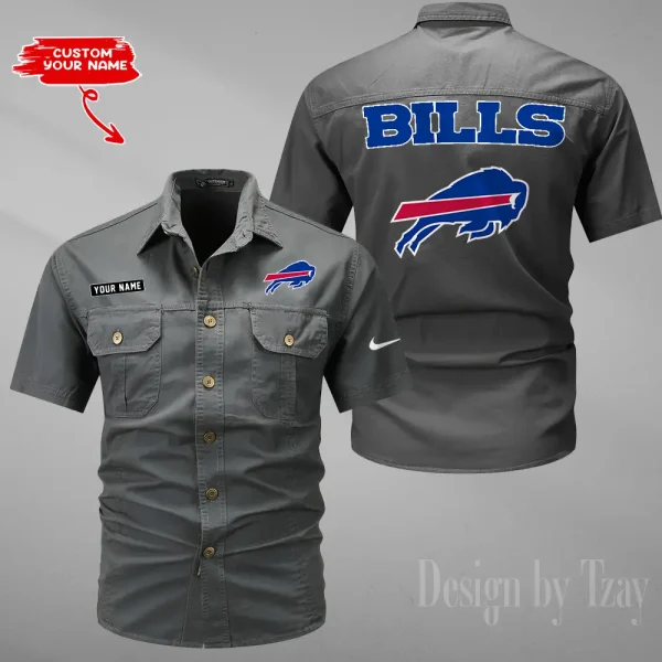 Buffalo Bills Military Cargo Cotton Shirts New 2025 SPTMSSWS068 - Image 3