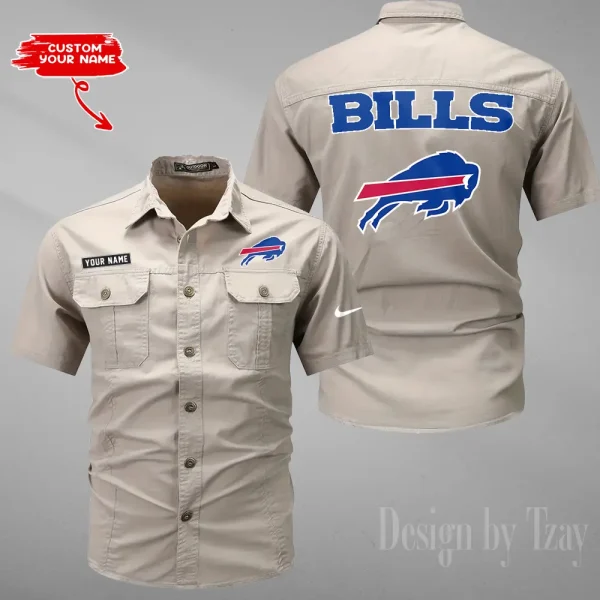 Buffalo Bills Military Cargo Cotton Shirts New 2025 SPTMSSWS068 - Image 4
