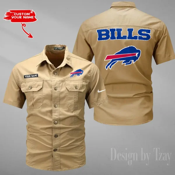 Buffalo Bills Military Cargo Cotton Shirts New 2025 SPTMSSWS068 - Image 6