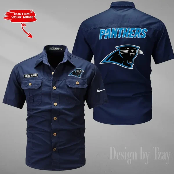Carolina Panthers Military Cargo Cotton Shirts New 2025 SPTMSSWS069 - Image 2