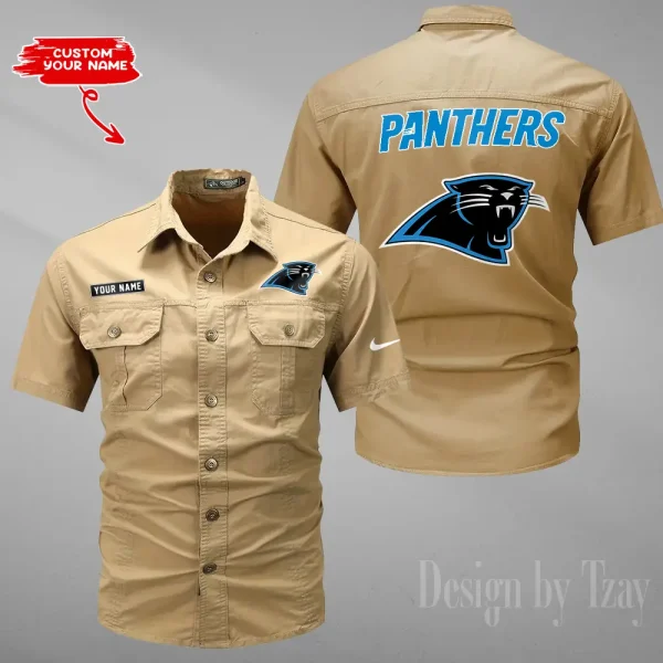 Carolina Panthers Military Cargo Cotton Shirts New 2025 SPTMSSWS069 - Image 3
