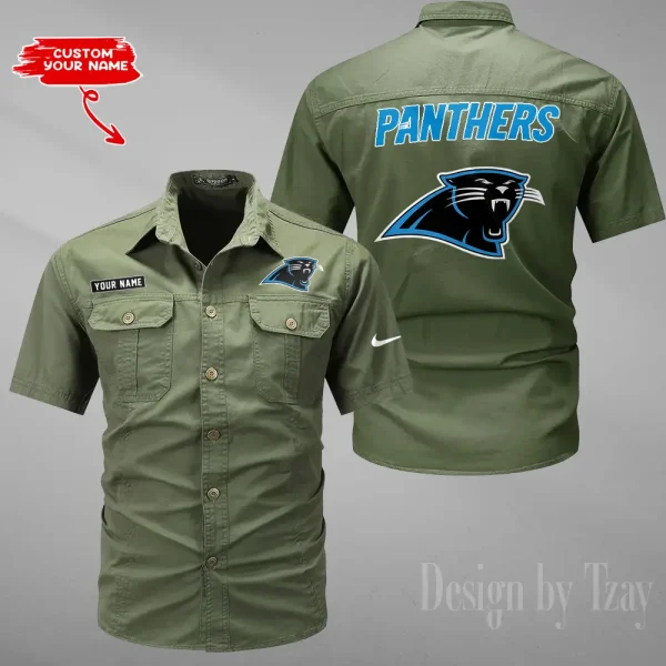 Carolina Panthers Military Cargo Cotton Shirts New 2025 SPTMSSWS069 - Image 4
