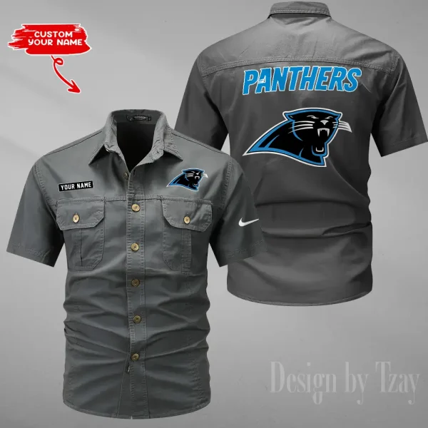 Carolina Panthers Military Cargo Cotton Shirts New 2025 SPTMSSWS069 - Image 5