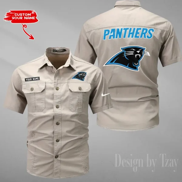 Carolina Panthers Military Cargo Cotton Shirts New 2025 SPTMSSWS069 - Image 6
