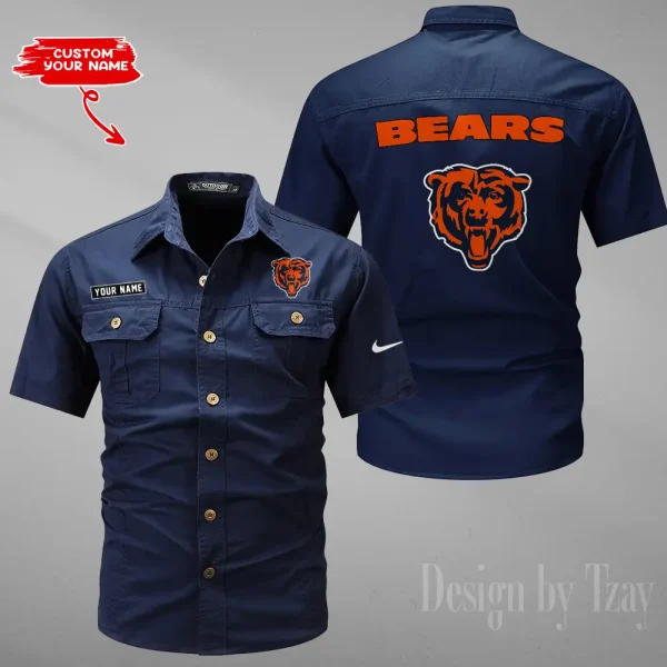 Chicago Bears Military Cargo Cotton Shirts New 2025 SPTMSSWS070