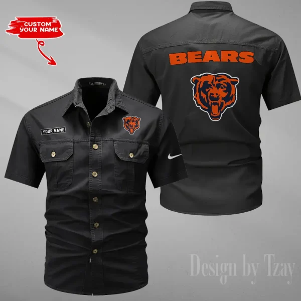 Chicago Bears Military Cargo Cotton Shirts New 2025 SPTMSSWS070 - Image 2