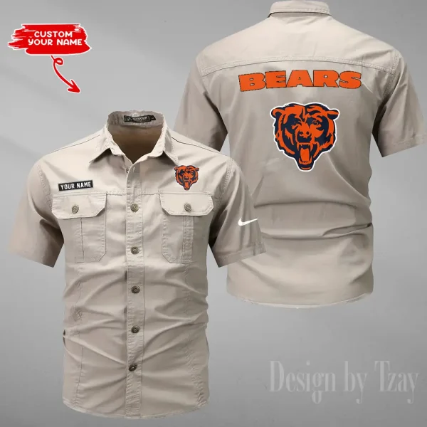 Chicago Bears Military Cargo Cotton Shirts New 2025 SPTMSSWS070 - Image 3