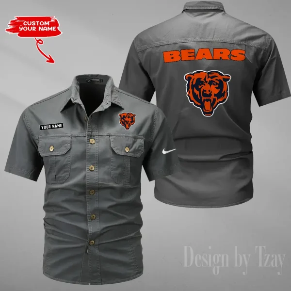 Chicago Bears Military Cargo Cotton Shirts New 2025 SPTMSSWS070 - Image 4