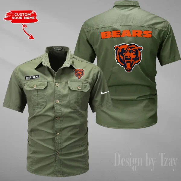 Chicago Bears Military Cargo Cotton Shirts New 2025 SPTMSSWS070 - Image 5
