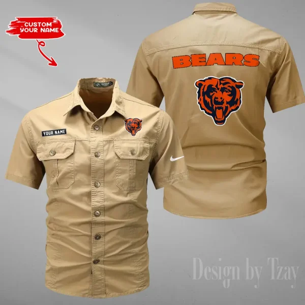 Chicago Bears Military Cargo Cotton Shirts New 2025 SPTMSSWS070 - Image 6